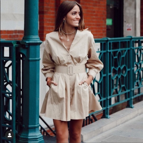 Zara Belted Mini Dress *Blogger favorite* - Picture 7 of 7